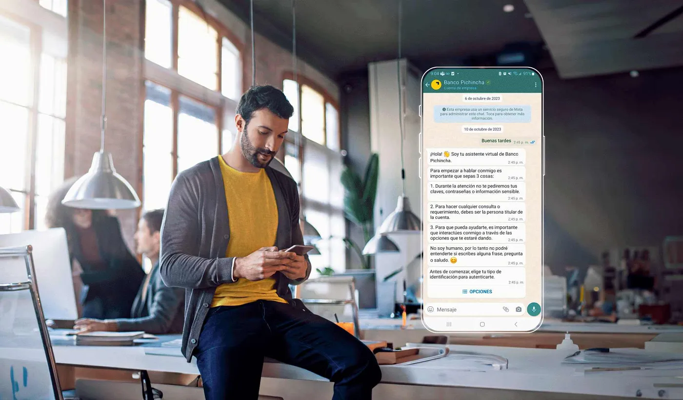 WhatsApp Banco Pichincha Ecuador: todo lo que puedes hacer