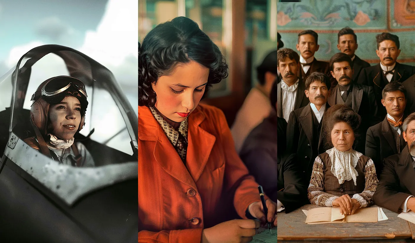 Matilde Hidalgo, Hermelinda Urvina y Juana Miranda fueron 3 destacadas mujeres ecuatorianas.